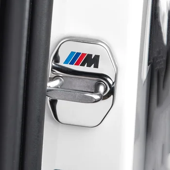 BMW için X1 X2 X3 X4 X5 X6 Araba Kapı Kilidi Kapağı Pas Koruma Dekorasyon Aksesuarları 304 Paslanmaz Çelik