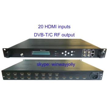 1080 P 20 HDMI DVB-T kodlayıcı modülatör Dijital TV Headend DVB-T RF Modülatör VEK-4782I-20, 4/8 taşıyıcılar