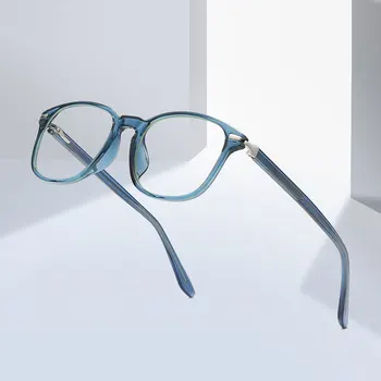 Anti Mavi Işın Yuvarlak Tam Jant Gözlük Moda Plastik Çerçeve Gözlük Unisex Miyop Gözlük Sıcak Satış