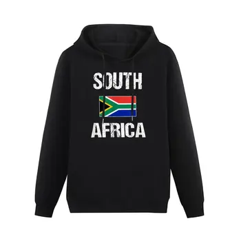 Erkekler Kadınlar Hoodies Güney Afrika Bayrağı Güney Afrika Ülke Haritası Hoodie Kazak Kapşonlu Kalın Hip Hop Kazak Pamuk Unisex