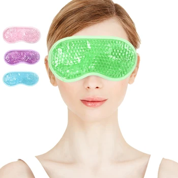 Yeni jel göz maskesi buz kompres çift kullanımlı ısı soğuk maskeleri Relax yorgunluk rahatlatmak Anti uykusuzluk uyku sağlık jel uyku maskesi