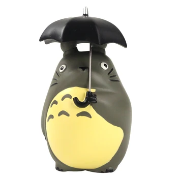 11 cm Komşum Totoro Şekil Yağmurlu Bir Gün Şemsiye Totoro PVC Şekil Anime Miyazaki Hayao Koleksiyon Model Oyuncaklar Hediye