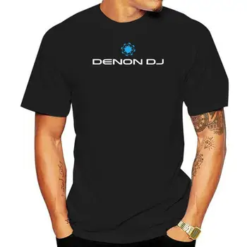 DENON DJ 4 Yeni Sıcak Satış Siyah Erkekler T Gömlek Pamuk Boyutu S-3XL Yeni Erkekler Yaz Tops Casuals Gömlek Giyim T Shirt