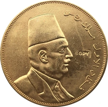 24-K Altın kaplama Mısır 1922-Fuad I Krallık altın Sikke kopya Ücretsiz kargo 36mm