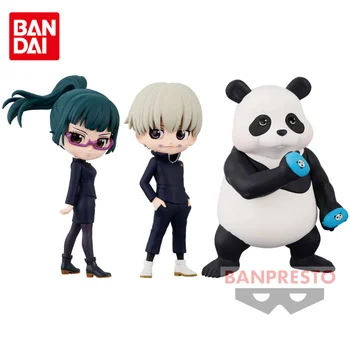 Bandai Orijinal BANPRESTO Jujutsu Kaisen Q posket petit cilt.2 Zenin Maki Inumaki Toge Panda Anime Aksiyon Figürleri Oyuncaklar Çocuklar için