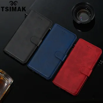 Tsimak Flip Deri Kılıf Sony Xperia Için 10ıı 10ııı En Kaliteli PU Taşınabilir Cüzdan Kılıf Telefon Kapak Coque Çapa
