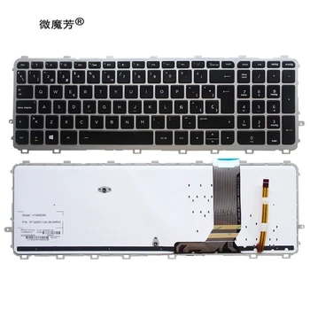 İspanyolca laptop klavye hp envy 15-J 15T-J 15Z-J 15-J000 15t-j000 15z-j000 15-j151sr SP arkadan aydınlatmalı klavye çerçeve