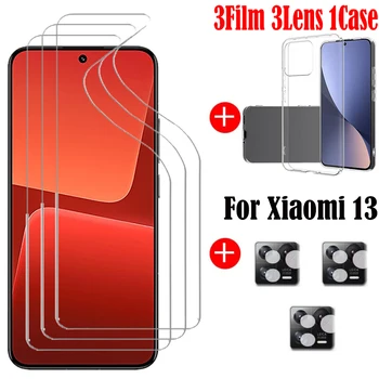 Güvenlik Hidrojel ekran koruyucu film İçin Xiaomi 13 Yumuşak Kılıf İçin Xiaomi 13 Kamera Filmi İçin Xiaomi 13 Cam Değil