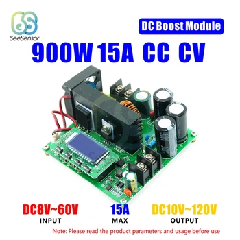 BST900W 8-60V için 10-120V DC Boost Dönüştürücü Yüksek Hassasiyetli LED LCD Kontrol Step Up Güç Modülü gerilim trafosu Regülatörü