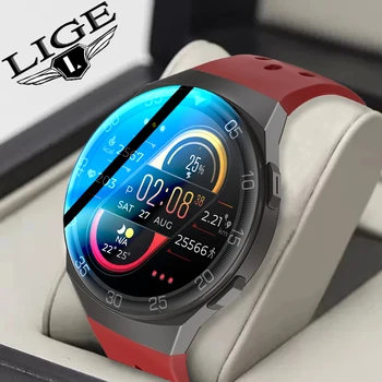 LIGE 2022 yeni akıllı saat Erkekler Kadınlar Tam Dokunmatik Ekran Bilezik IP68 Su Geçirmez Spor Spor İzci Android ıOS İçin Smartwatch