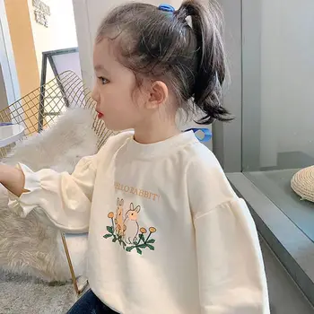 Kız Kazak 2022 Yeni Bahar Ve Sonbahar Kore Versiyonu Kız Bebek çocuk giyim Dip Gömlek çocuk Pamuklu Kazak