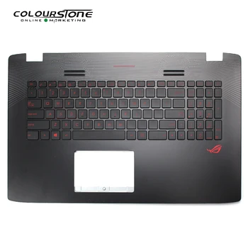 GL752VW ABD UA RU Laptop Klavye Kapak için GL752VL GL752V GL752 Laptop Klavye Topcase ile Kırmızı Mektup Arkadan Aydınlatmalı