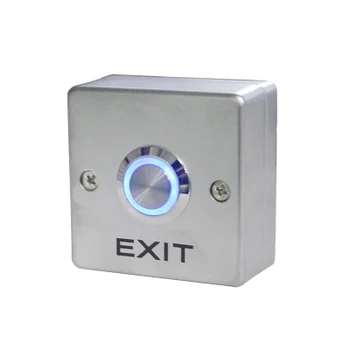 Paslanmaz Çelik LED aydınlatmalı Kapı Çıkış Açma Düğmesi Ev Anahtarı Paneli Parçası Erişim Kontrol sistemi