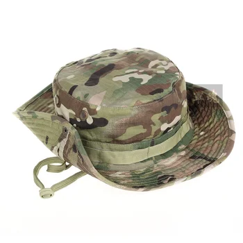 Kamuflaj Taktik Şapka Askeri Tavşan Kova Şapka asker şapkası Camo erkek Açık Spor Güneş Kova Şapka Balıkçılık Yürüyüş Avcılık Şapka