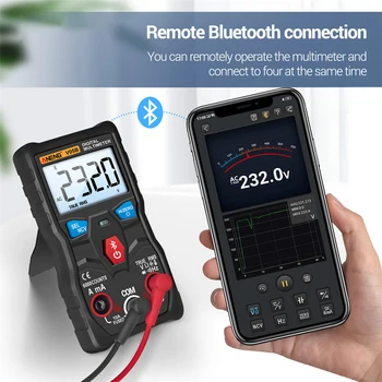 Dijital Multimetre Otomatik Aralığı APP V05B Bluetooth uyumlu Test Cihazı AC / DC Voltmetre Ampermetre Kolayca Taşıma Hafif Gadget