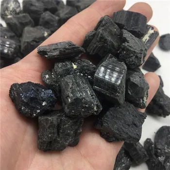 Doğal Siyah Turmalin Çakıl Ham Taş Mineral örneği Düzensiz Kristal Şifa Gelişmiş Koleksiyonu Manyetizma Ortadan Kaldırmak