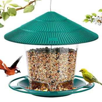 Kuş Besleyici Açık Plastik Kuş Besleyici Asılı Fıstık Fındık Besleme Istasyonu Bahçe Vahşi Kuş Tohum Dağıtıcı Tutucu Gıda Konteyner