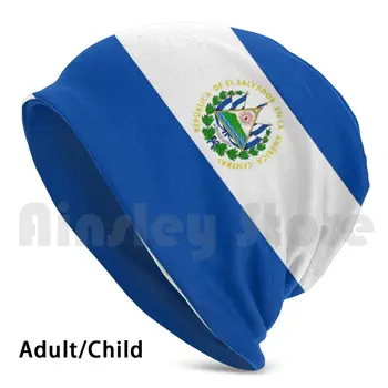 Bandera De El Salvador Kasketleri Örgü Şapka 2873 Kasketleri Baskı Bayrağı Salvadore ? O Salvadore ? A El Salvador San Salvador