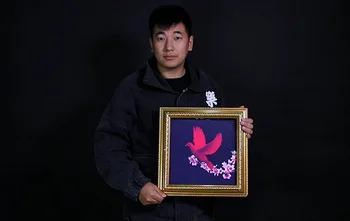 Deluxe Güvercin Çerçeve Güvercin Resim Chang Renk Gerçek Güvercin Sahne Sihirli Hileler Çift Değişim Sihirli Sahne Parti Sihirli Gösterisi Komedi Oyuncak