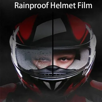 Yeni Evrensel Motosiklet Kask Şeffaf Kask toptan Yama Filmi anti-sis Filmi ve Yağmur Filmi Dayanıklı Nano Kaplama yapışkan film