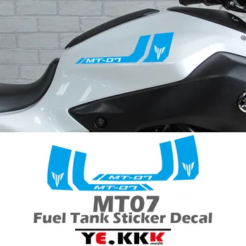 Motosiklet Tam Araba Yakıt Tankı Sticker Çıkartma Özelleştirilmiş Çoklu Renkler MT-07 LOGO Yeni YAMAHA MT - 07 MT07