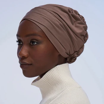 Kadın Müslüman Underscarf Peçe Modal Başörtüsü Müslüman Kadın Eşarp Türban Kafa Kadınlar İçin kadın Hicap Başörtüsü Kapaklar Şapka İslam kapaklar