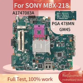 A1747083A SONY MBX-218 Laptop anakart M851 6 Katmanlı Rev. 1. 0 1P-0096J01-6010 GM45 DDR3 Anakart