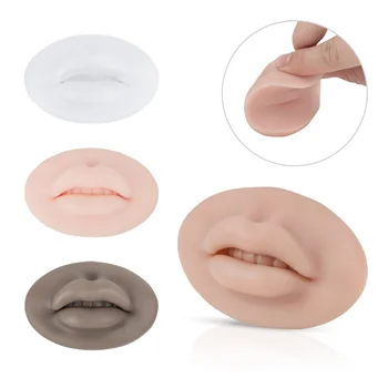 5D Silikon Uygulama Dudaklar Cilt Katı dudak blok PYB Dövme Kalıcı Makyaj tıbbi Eğitim modeli