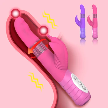G Spot Yapay Penis Tavşan Vibratör Kadınlar İçin Silikon Su Geçirmez Kadın Vajina Klitoris Masajı Yapay Penis Vibratör Seks Oyuncak Kadın İçin