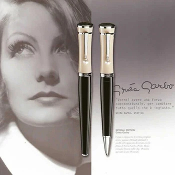 En iyi MB Greta Garbo Tükenmez Kalem Lüks Baskı Makaralı Tükenmez dolma kalemler Ofis Kırtasiye Promosyon Hediye