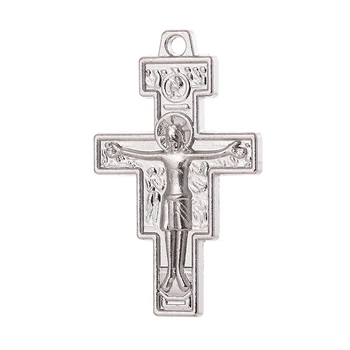 İsa Çapraz DIY Takılar Takı Yapımı İçin Kolye Necklaceszinc alaşımlı malzeme Aksesuarları Toptan Katolik Malzemeleri 12P