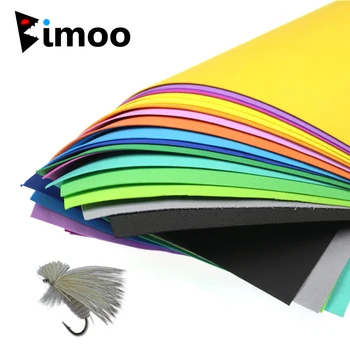 Bimoo 4 Yaprak 18X24cm 1mm İnce Fly Bağlama Köpük Kağıt Yüzen Köpük Şeritler Kuru Sinek Caddis Kanat Kutu Malzemesi Fly Bağlama için