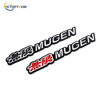 3D Metal Mugen rozet araba gövde amblem Sticker Honda Civic Accord CRV için