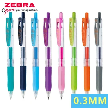 Japonya ZEBRA Renk Nötr Kalem JJH15 Basın İmza Kalem Çabuk kuruyan Pürüzsüz Ultra ince 0.3 mm Ofis Sevimli Kırtasiye