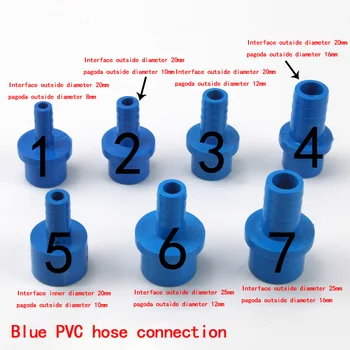 Plastik pagoda bağlantı PVC pagoda doğrudan mavi pagoda su memesi yumuşak ve sert boru ortak hortum hızlı bağlantı 1 Adet
