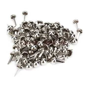 100 adet Döşeme Çivi Çiviler Çiviler Gümüş Mobilya Dekoratif Pimleri / Mantar tipi Pürüzsüz Retro Çivi