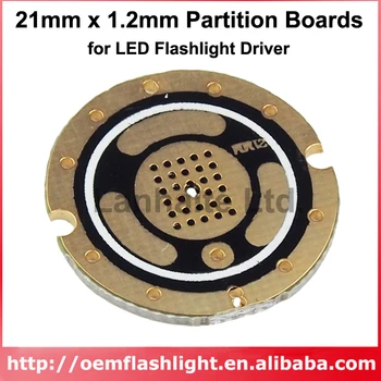 LED El Feneri Sürücüleri için 21mm x 1.2 mm Bölme Panoları (5 adet)