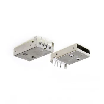 10/20/50 adet A Tipi USB 2.0 Jack Erkek fiş konnektörü USB jack AM 4pin Lavabo 2.5 SMT / Lavabo 1.2 DIP Kablo Lehimleme dıy
