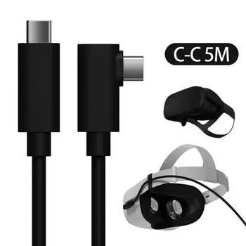 Oculus Quest 2 USB A'dan C'ye kablo USB Tip C'den C'ye Kablo VR Gözlük şarj aleti kablosu Veri İletimi 3/4/5 Metre VR Aksesuarları