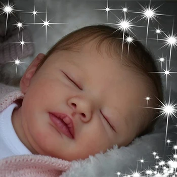 NPK 21 inç Gümrükleme Büyük Bebek Reborn Bebek Kiti Uyku Dallas Unifished Bebek parçaları