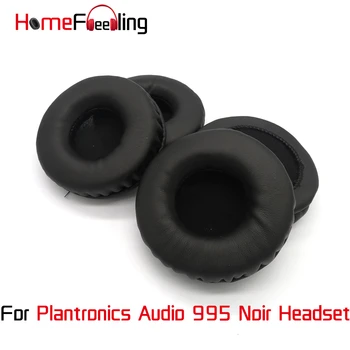 Homefeeling Kulak Pedleri Plantronics Ses 995 Noir Kulaklık Kulak Yastıkları Yuvarlak Evrensel Deri Yedek Parçalar Kulak Yastıkları