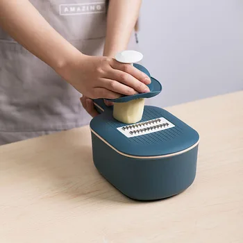 Çok fonksiyonlu Sebze Kesici Patates Soyma Parçalama Rende Ev patates cipsi makinesi Turp Rende Mutfak Eserdir