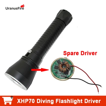 1 ADET LED Dalış El Feneri Sürücü 8.4 v Güçlü Kademesiz Karartma Sürücü XHP70 XHP70. 2 LED el feneri torch lamba ampulü