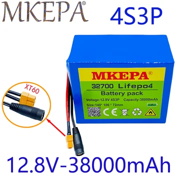 Yeni 32700 Lifepo4 Pil Paketi 4S3P 12.8 V 38Ah 4S 20A Max 60A Dengeli BMS için elektrikli gemi vinci Kesintisiz Güç Kaynağı