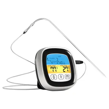 Dijital Et mutfak termometresi LCD Gıda Termometre Et Sıcaklık Probu Pişirme BARBEKÜ Sıcaklık Ölçer İçin Mutfak