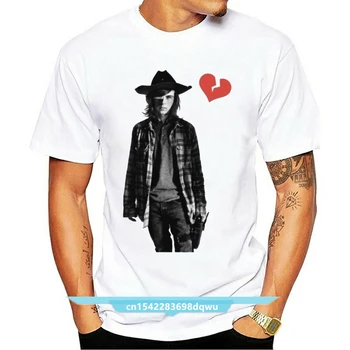 Carl Grimes Heartbreak Yürüyen Ölü T Gömlek Chandler Riggs Yenilik Hediye Tee Serin Rahat gurur t gömlek erkek Unisex Yeni