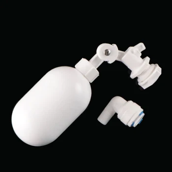 1/4 inç giriş şamandıra valfi Beyaz Plastik Ayarlanabilir Otomatik Doldurma şamandıralı küresel vana Su Kontrol Anahtarı Su Kulesi Tankı