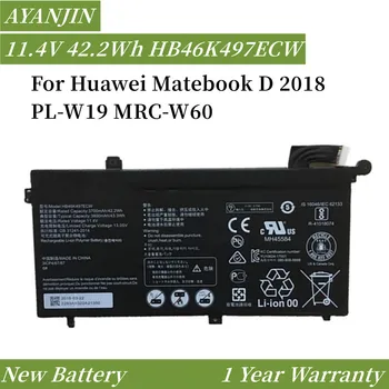 Yeni 11.4 V 42.2 Wh/3700mAh HB46K497ECW dizüstü pil İçin Huawei Matebook D 2018 PL-W19 MRC-W60