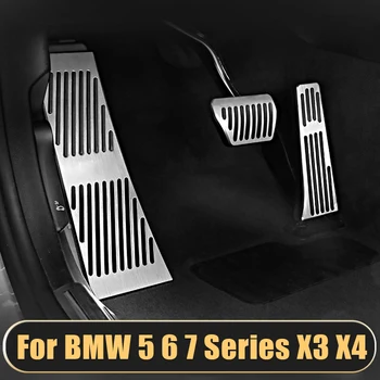 BMW 5 6 7 Serisi için F01 F07 F10 F11 F06 F13 X3 F25 X4 F26 Z4 E89 E85 Araba Ayak Pedalı Hızlandırıcı Fren Pedalı Kapak Aksesuarları