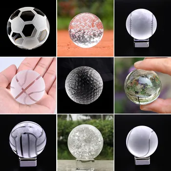 4 cm Kristal Top Cam Lens Küre Fengshui Paperweight El Sanatları Fotoğraf Sahne Ev Düğün Dekor Süsler Spor Hediyelik Eşya